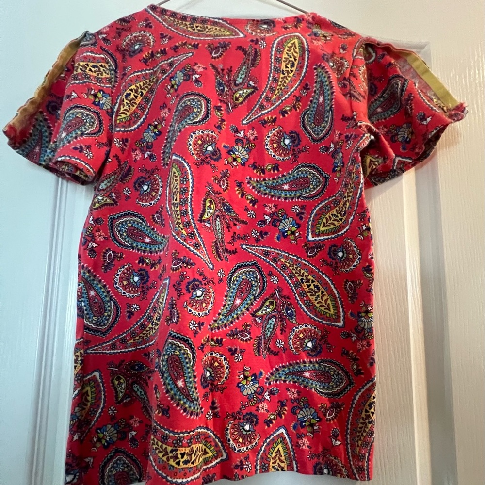 Rafaella scoop neck top.  Pink. Size Small